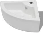vidaXL Waschbecken mit &Uuml;berlauf 45 x 32 x 12,5 cm Wei&szlig; 140697