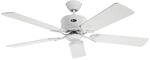 CASAFAN Energiespar Deckenventilator mit Fernbedienung Eco Elements 132 cm Wei&szlig;