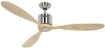 CASAFAN Energiespar Deckenventilator mit Fernbedienung Aeroplan Eco Chrom - Holz