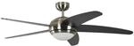 Pepeo Deckenventilator Melton Nickel - Wenge 132 cm mit Beleuchtung und Fernbedienung