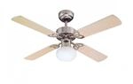 WESTINGHOUSE Westinghouse Deckenventilator Vegas Aluminium 105 cm mit Beleuchtung und