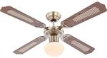 GLOBO Deckenventilator Champion 106,6 cm Eiche mit Beleuchtung und Zugketten