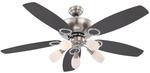 GLOBO Deckenventilator Jerry 130 cm mit Beleuchtung und Zugschn&uuml;ren