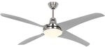CASAFAN Deckenventilator mit Beleuchtung und Fernbedienung Mirage 142 cm Chrom