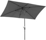 Schneider Balkonschirm Tunis 270 cm x 150 cm Anthrazit mit Kurbelmechanik