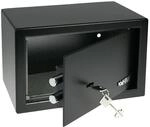 HMF 49200-02 Safe Tresor Schl&uuml;ssel M&ouml;beltresor 31 x 20 x 20 cm Schwarz