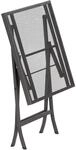 Merxx Gartentisch Samos Quadratisch Graphit 60 cm x 60 cm