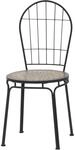 Siena Garden Stapelstuhl Prato Eisen 43 cm x 43 cm x 94 cm Schwarz Mosaik