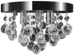 vidaXL Kronleuchter Deckenleuchte Kristall Design L&uuml;ster Chrom 240688