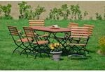 Merxx Schlossgarten Set 7-tlg. Gartentisch Ausziehbar 100/150 x 90 cm