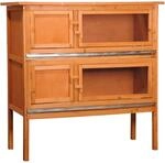 Dobar Kleintierstall mit 2 Etagen 115 cm x 45 cm x 116 cm FSC&reg;