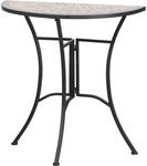 Siena Garden Gartentisch Prato Rechteckig Schwarz 35 cm x 70 cm