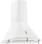 Klarstein Lumio Primo Retro-Dunstabzugshaube 60cm 490 m&sup3;/h LED-Leuchten Wei&szlig;