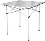Tectake Aluminium Campingtisch Klappbar Wetterfest 70 x 70 x 70 cm Grau