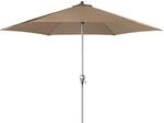 Doppler Marktschirm Active Auto Tilt &Oslash; 306 cm Greige mit Kurbelmechanik