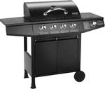 Taino Basic 4+1 Gasgrill BBQ Grillwagen 4 Edelstahl Brenner Seitenkocher T&Uuml;V Grill