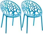 CLP 2er Set Gartenst&uuml;hle Hope Blau