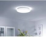 Just Light. LED-Deckenleuchte Jupiter Wei&szlig; &Oslash; 44 cm
