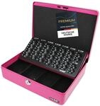 HMF 10015-15 Geldkassette M&uuml;nzz&auml;hlbrett 30 x 24 x 9 cm Pink