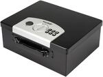HMF 1006-02 Dokumentenbox Elektronikschloss 32 x 25 x 12 cm Schwarz