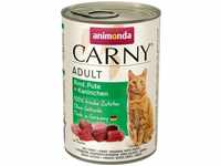 Carny Katzen-Nassfutter Adult Rind und Pute und Kaninchen 400 g