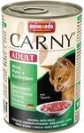 Carny Katzen-Nassfutter Adult Rind und Pute und Kaninchen 400 g
