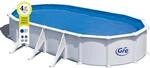 Gre Stahlwand-Pool Atlantis 730 cm x 375 cm x 132 cm Oval Wei&szlig;