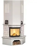 Hark Kaminofen-Bausatz Vermont Marmorverkleidung Naturwei&szlig; 8 kW EEK: A+