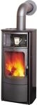 Hark Opera-B Kaminofen Ofenkacheln Meteorschwarz 5 kW mit Automatik
