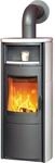 Hark Nika ECOplus Kaminofen Ofenkacheln Creme-Wei&szlig; 5 kW mit Automatik