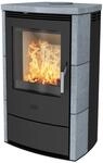 Fireplace Meltemi Kaminofen Speckstein Schwarz 8 kW mit Automatik