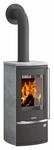 Justus Dauerbrand-Kaminofen Reno R Speckstein Gussgrau 6kW mit Automatik