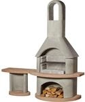 Buschbeck Grillkamin Carmen mit Tisch Grau-Terrakotta