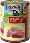 Mac's Katzen-Nassfutter Kitten Pute Rind und Ente 400 g