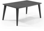 Allibert Lima Tisch Anthrazit Wetterfest Garten-Esstisch Outdoor Gartentisch