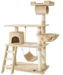 Tectake Kratzbaum Marcel 141 cm Sisal 105 x 60 x 141 cm Beige