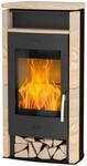 Fireplace Santiago Kaminofen Sandstein Schwarz 6 kW
