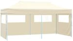 vidaXL Pop-Up-Partyzelt Faltbar Creme 3x6 m