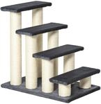 PawHut Tiertreppe 4 Stufen f&uuml;r Katze und Hunde 60 x 40 5 x 59 cm