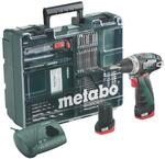 Metabo 12 V Akku-Bohrschrauber PowerMaxx BS Basic inkl. 2 Ah Akkus mit Koffer
