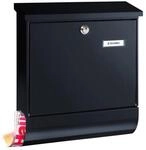Burg W&auml;chter Briefkasten + Box SET Vario 86720 Schwarz