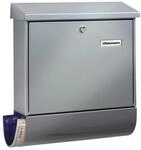 Burg W&auml;chter Briefkasten + Box Set Vario 86720 Silber