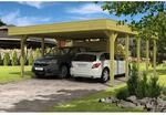 Skan Holz Flachdach-Doppelcarport Friesland B x T 557 cm x 708 cm Set 4