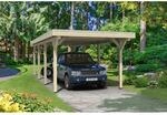 Skan Holz Flachdach-Einzelcarport Spessart 355 cm x 846 cm Leimholz