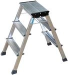 Krause Rolly Doppel-Klapptritt 2x3 Stufen Alu