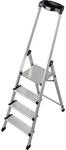 Krause Stehleiter Safety Plusline 4 Stufen 165 cm x 48 cm x 88 cm