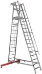 Euroline Premium 32777 Podestleiter Fahrbar 14 Stufen