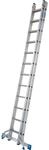 Krause Stabilo Sprossen-Schiebeleiter 2 x 12 Sprossen