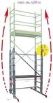 Krause Corda Gelenkger&uuml;st Arbeitsh&ouml;he: ca. 4,85 m 2 x 14 Sprossen