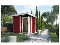 Weka Holz-Gartenhaus Angolo B Schwedenrot-Weiß BxT: 239 cm x 235 cm